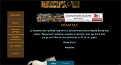 Desktop Screenshot of domainedescadieres.com
